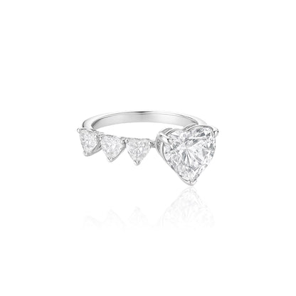 Amore Open Ring – White Diamond