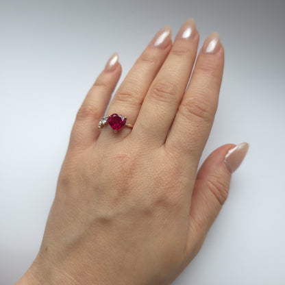 Amore Open Ring – Blue Sapphire