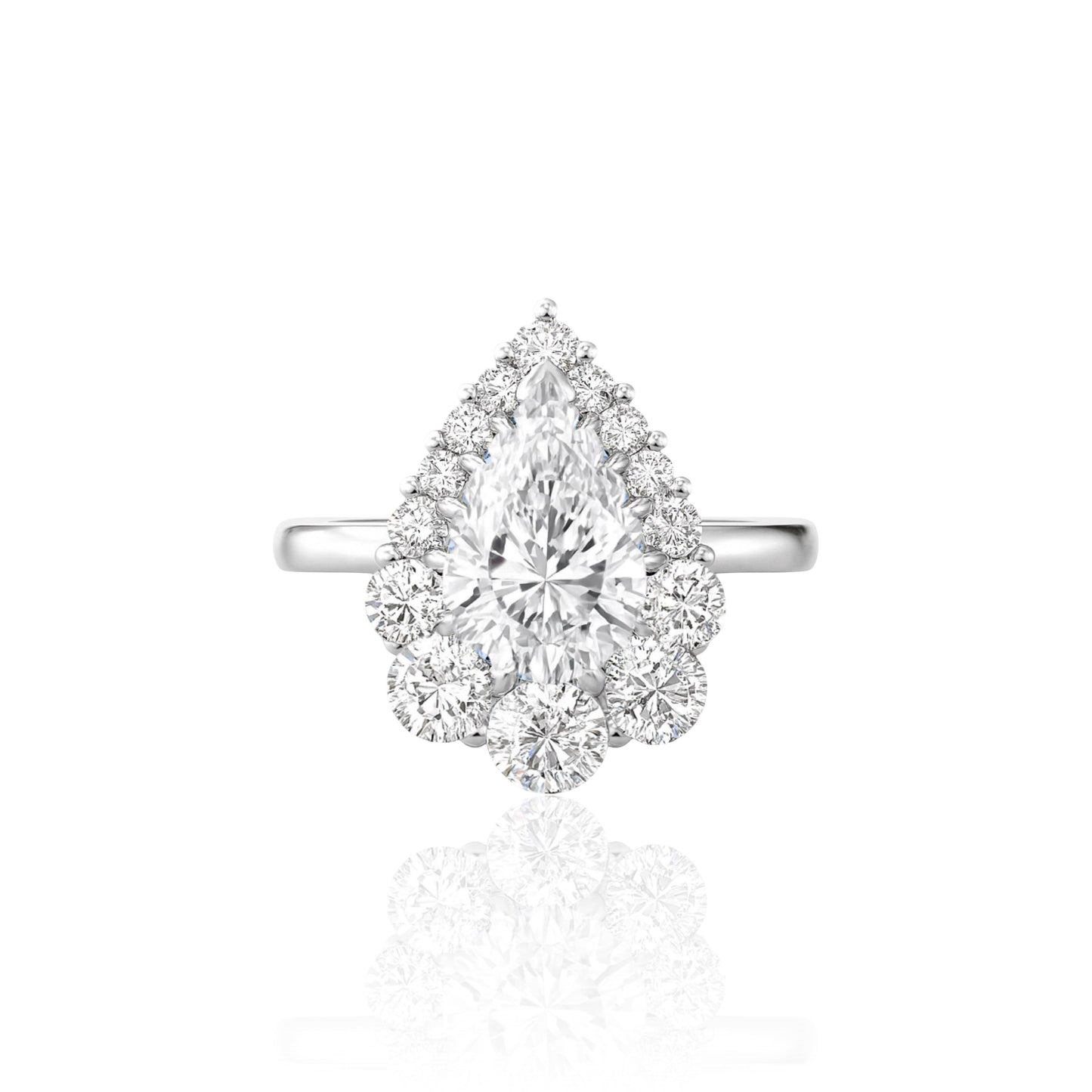 Nova Halo Ring – White Diamond