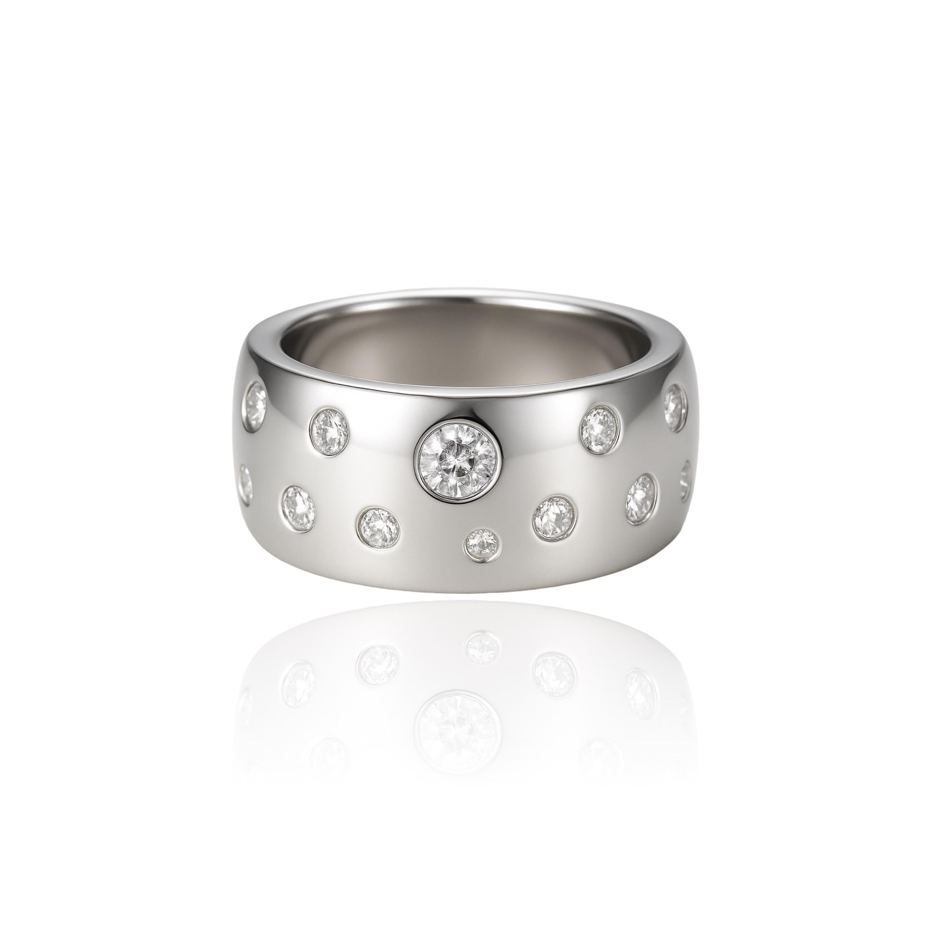Linea Confetti Maxi Ring – White Diamond