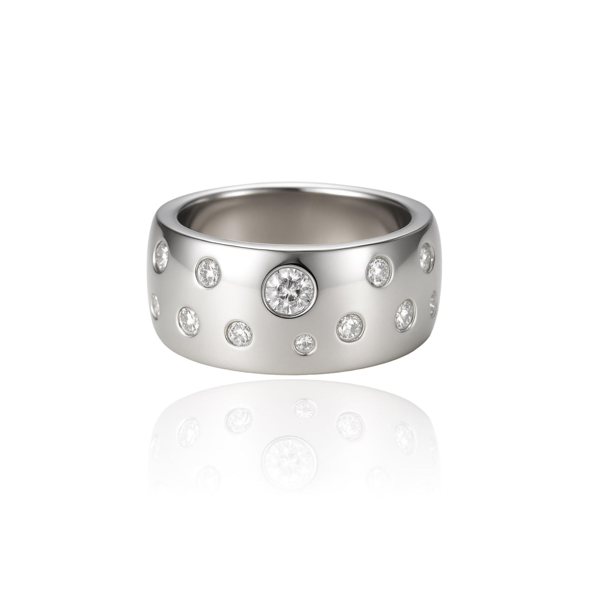 Linea Confetti Maxi Ring – White Diamond