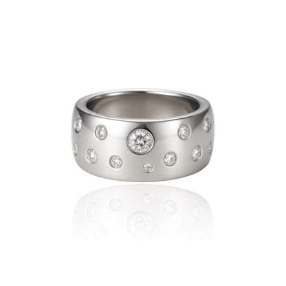 Linea Confetti Maxi Ring – White Diamond