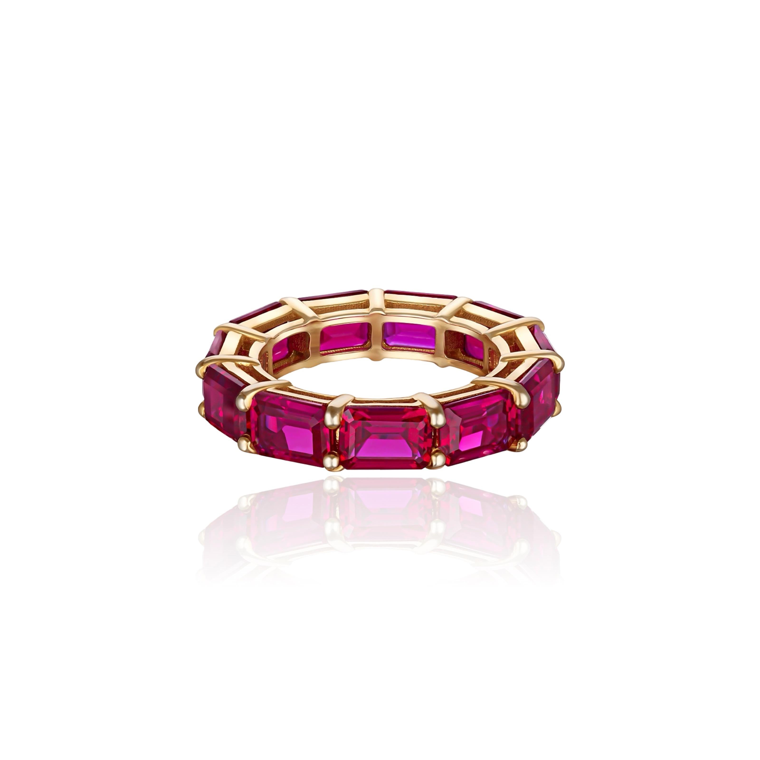 Nexus Tennis Ring – Red Ruby