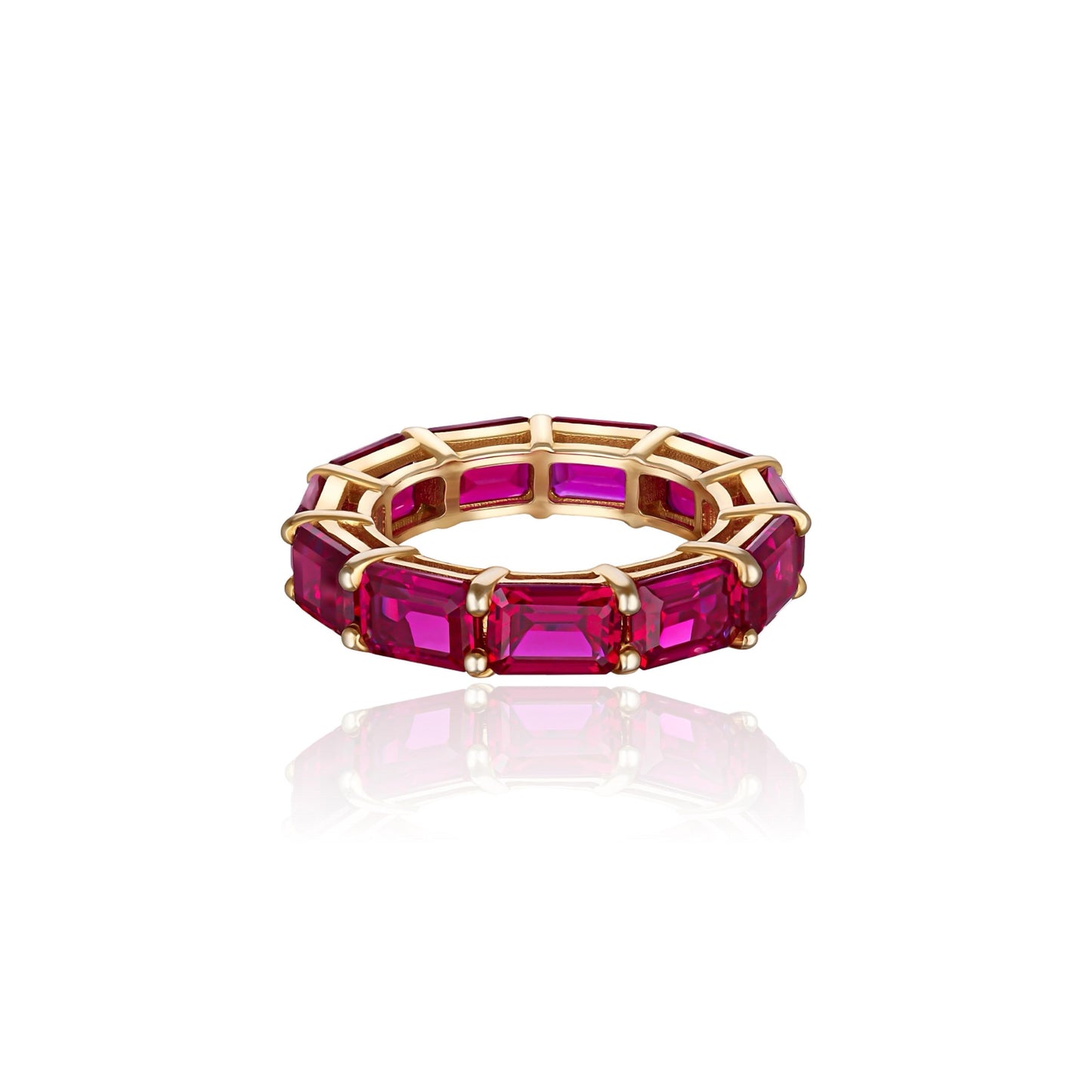 Nexus Tennis Ring – Red Ruby