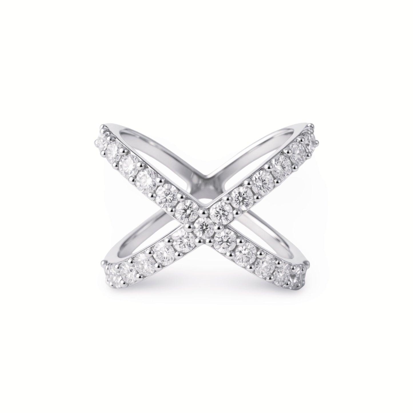 Linea X Ring – White Diamond