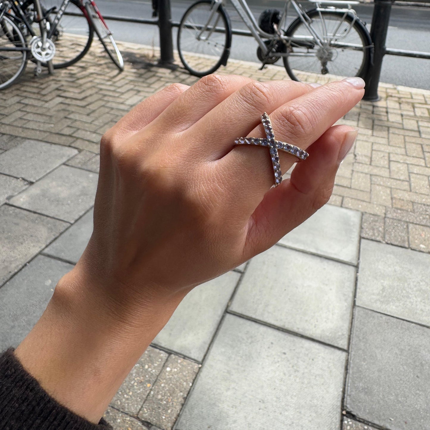Linea X Ring – White Diamond