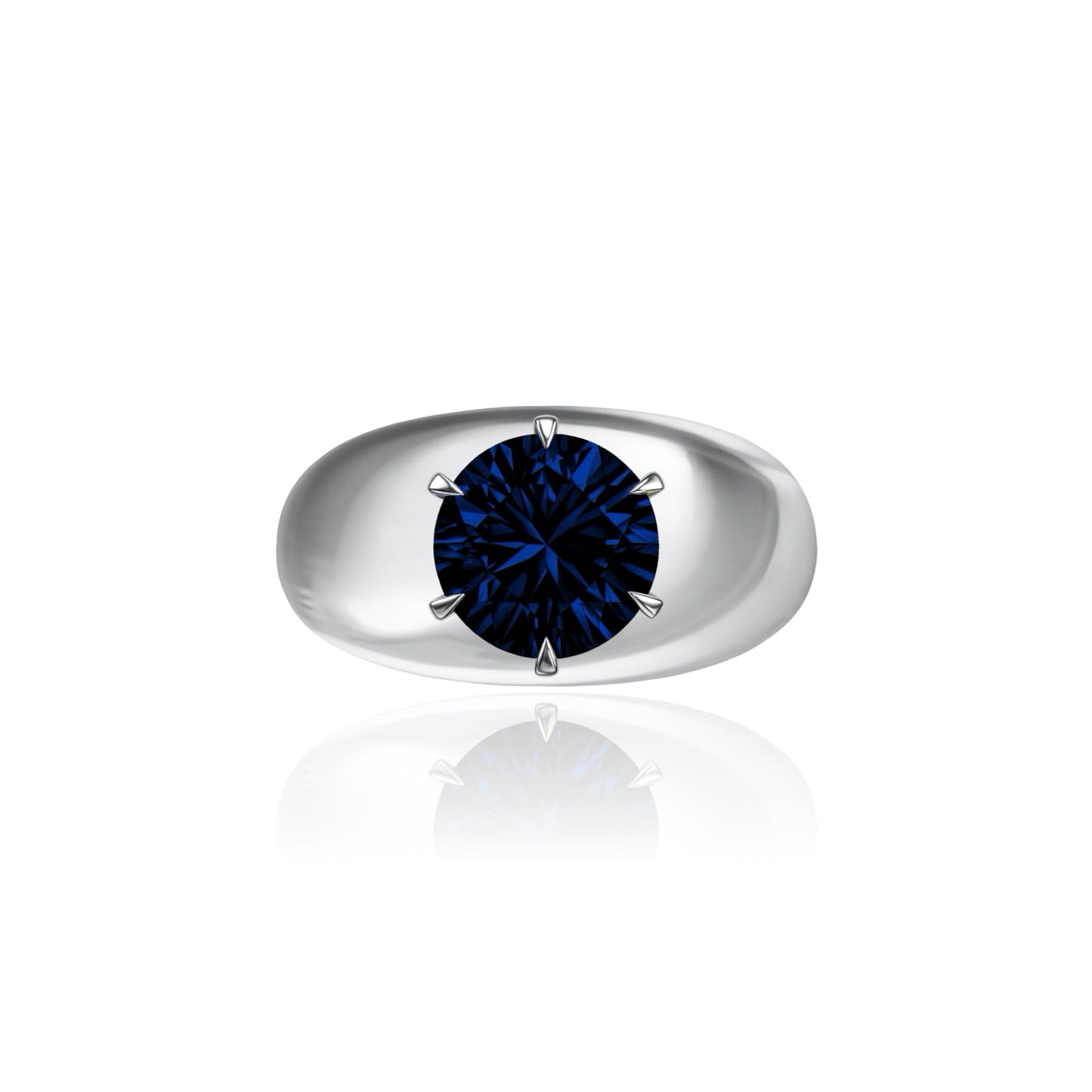 Juno Grand Dome Ring – Blue Sapphire