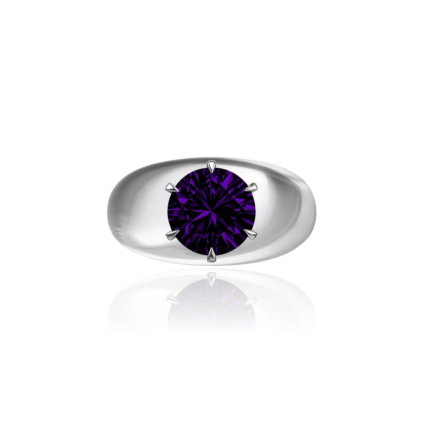 Juno Grand Dome Ring – Purple Amethyst