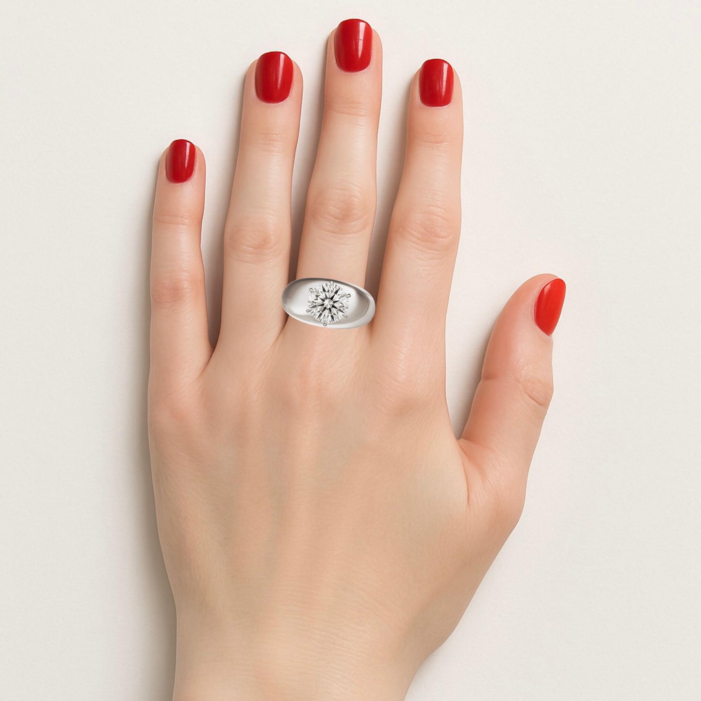 Juno Grand Dome Ring – Vivid Pink Sapphire