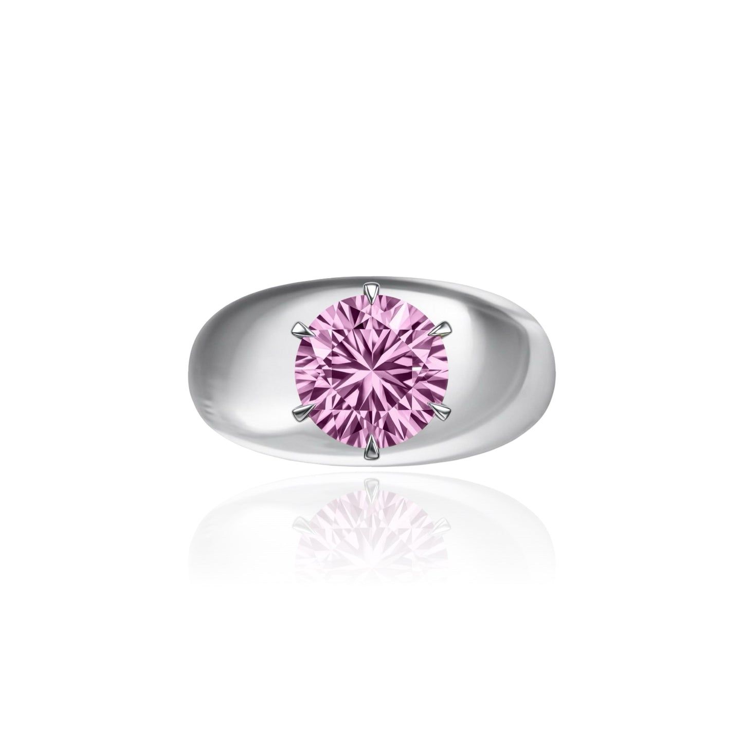 Juno Grand Dome Ring – Light Pink Sapphire