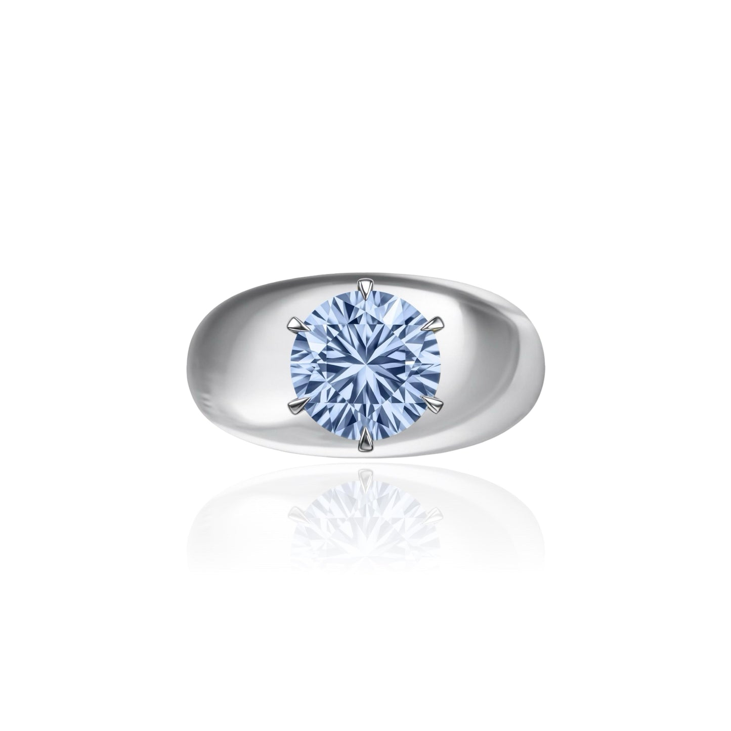 Juno Grand Dome Ring – Light Blue Aquamarine