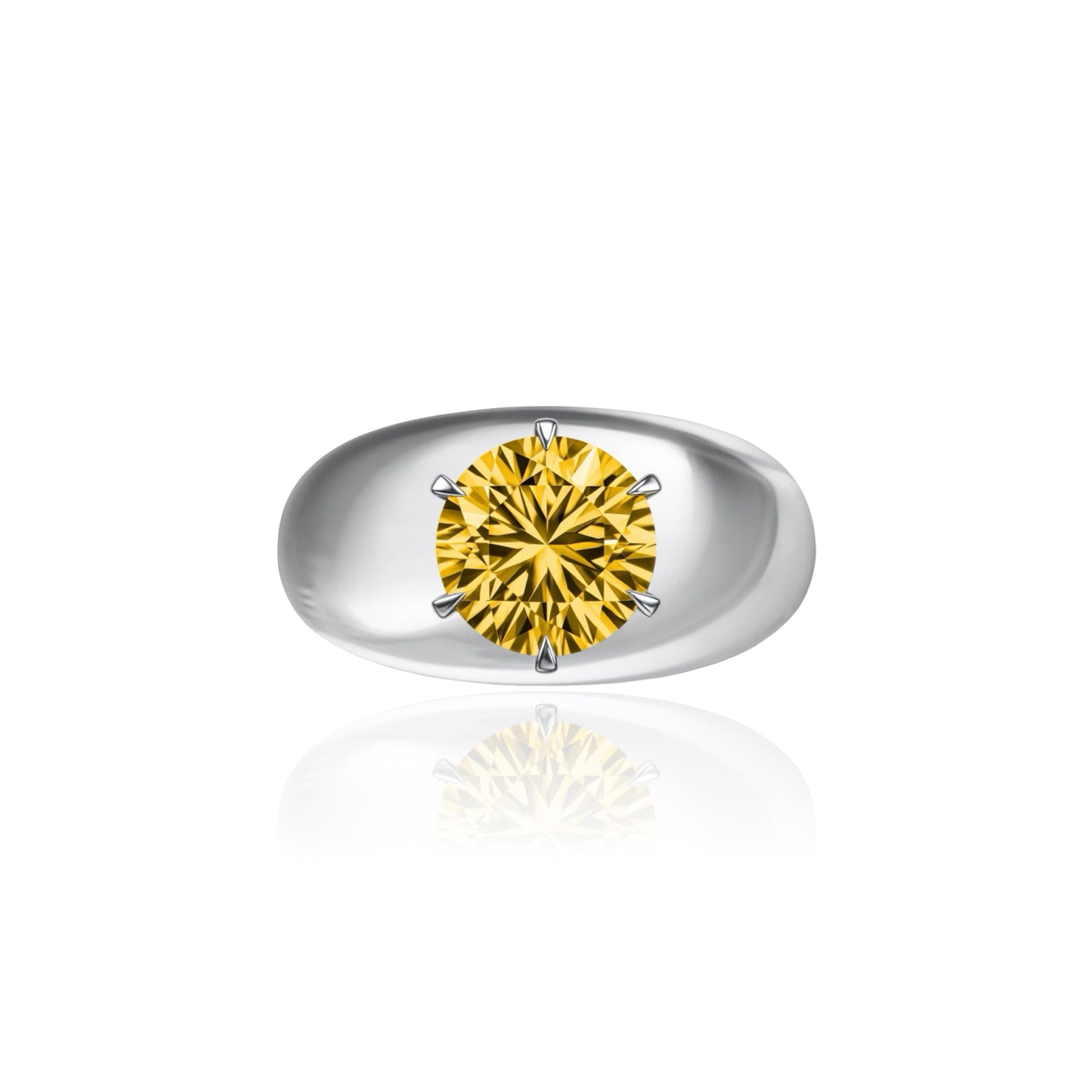 Juno Grand Dome Ring – Yellow Sapphire
