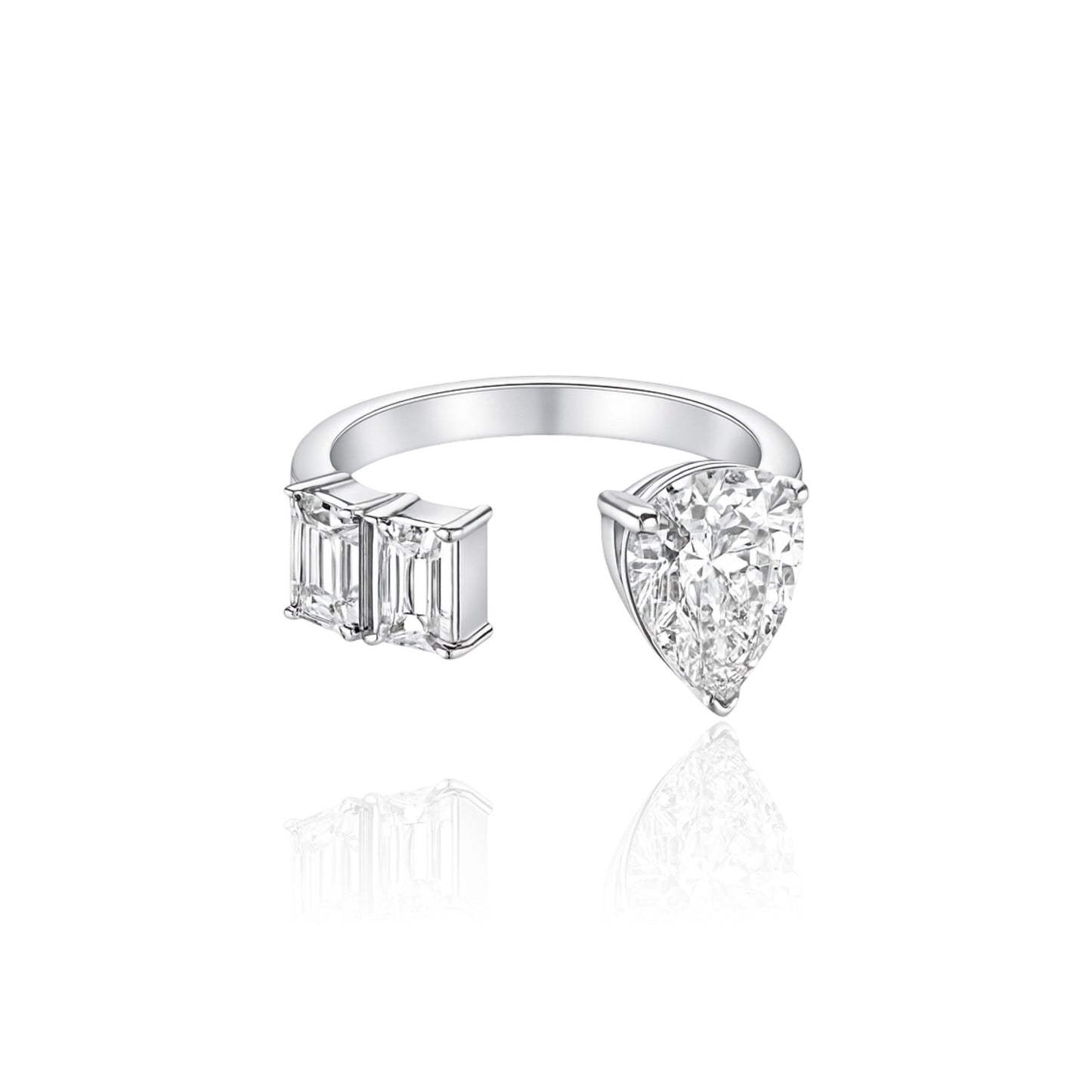 Nova Open Ring – White Diamond