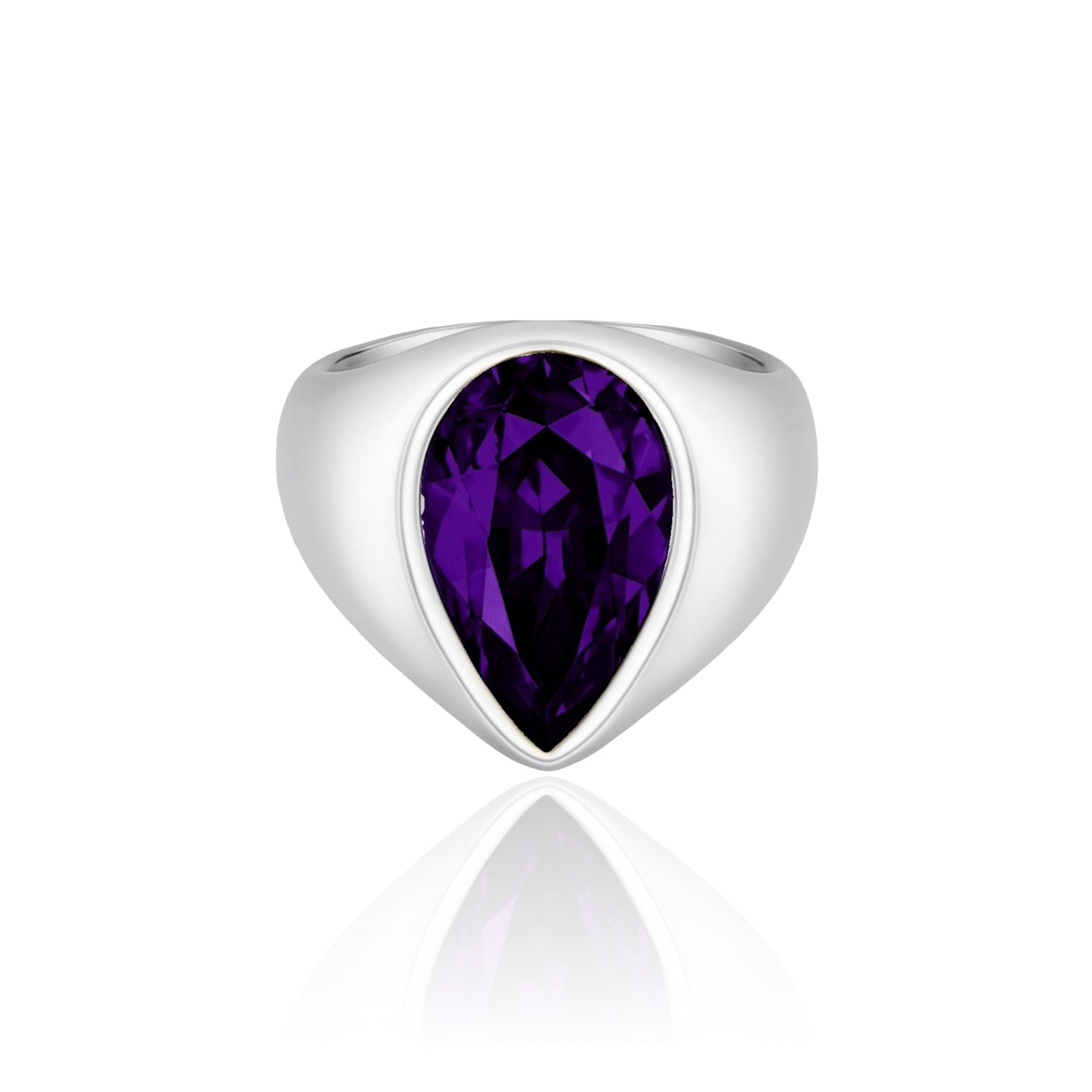 Nova Signet Ring – Purple Amethyst
