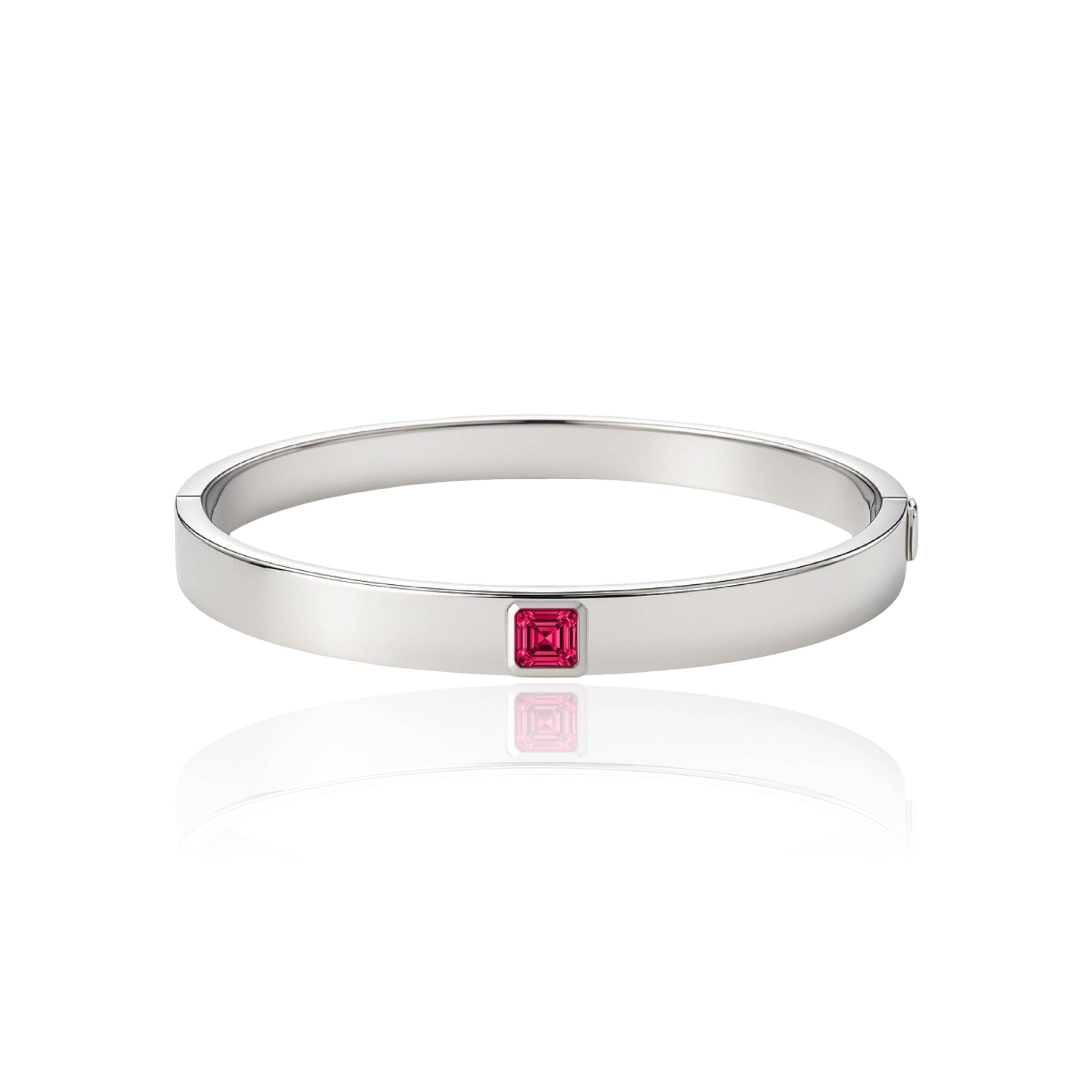 Aria Uno Elemental Bangle – Red Ruby