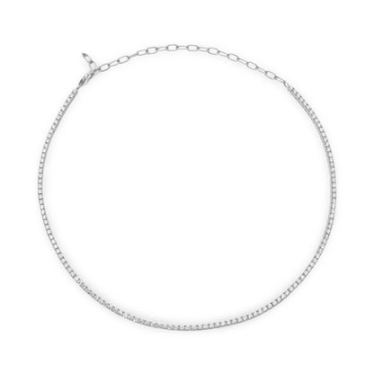Juno Mini Choker Necklace – Light Pink Sapphire