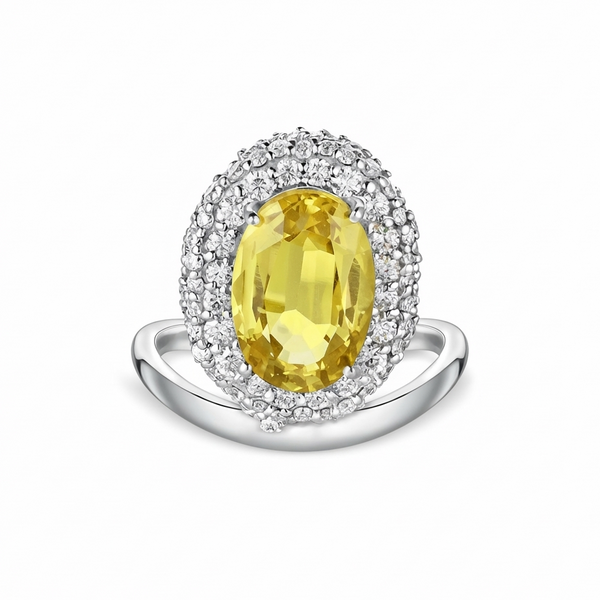 Velara Crest Ring – Yellow Sapphire