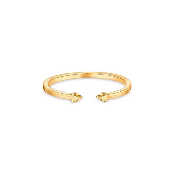 Linea Punto Mini Ring – Yellow Sapphire