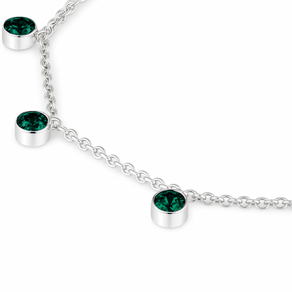 Forma Harmony Necklace – Zambian Green Emerald