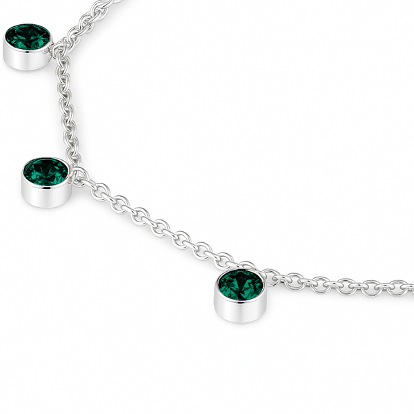 Forma Harmony Necklace – Zambian Green Emerald