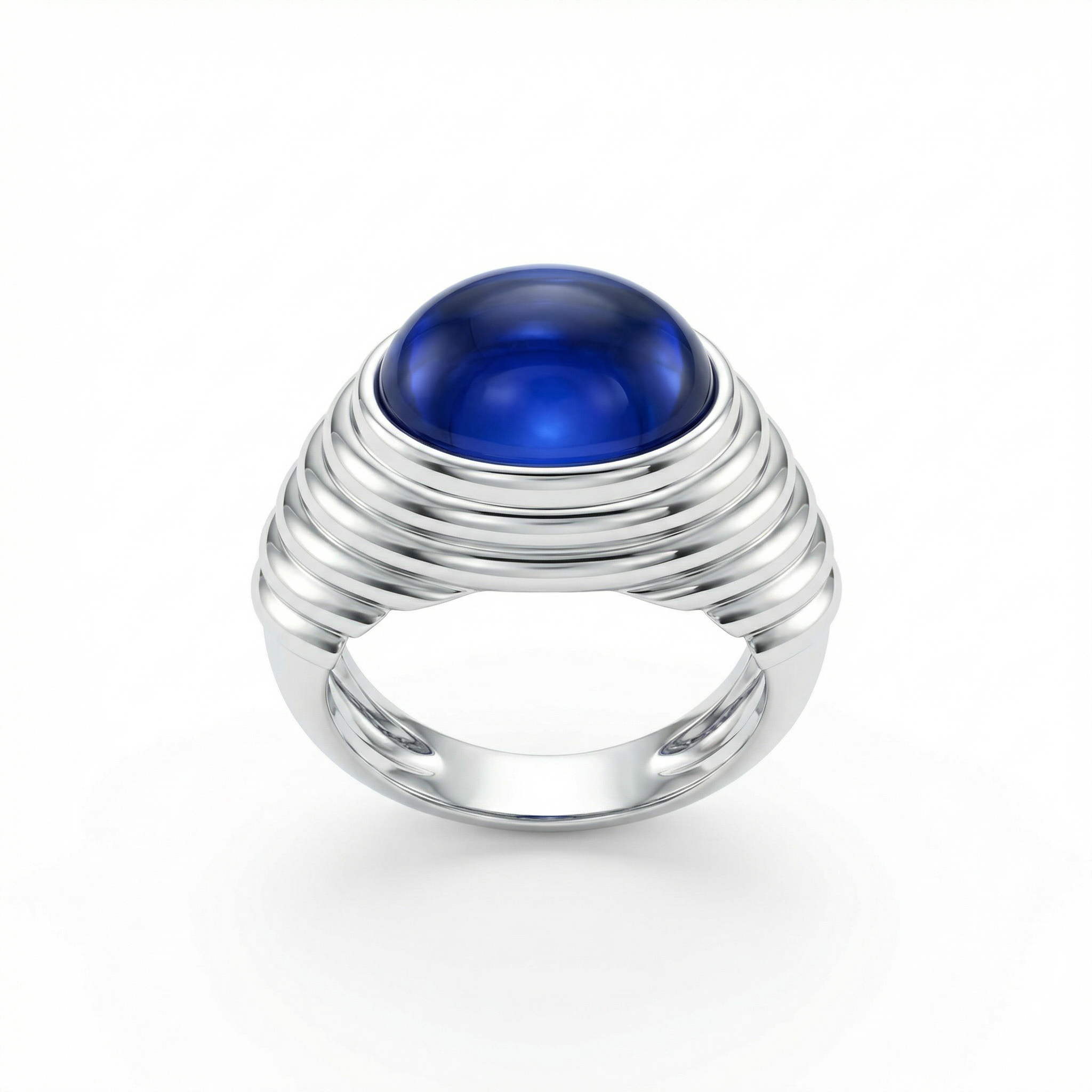 Velara Cabochon Ring – Blue Sapphire