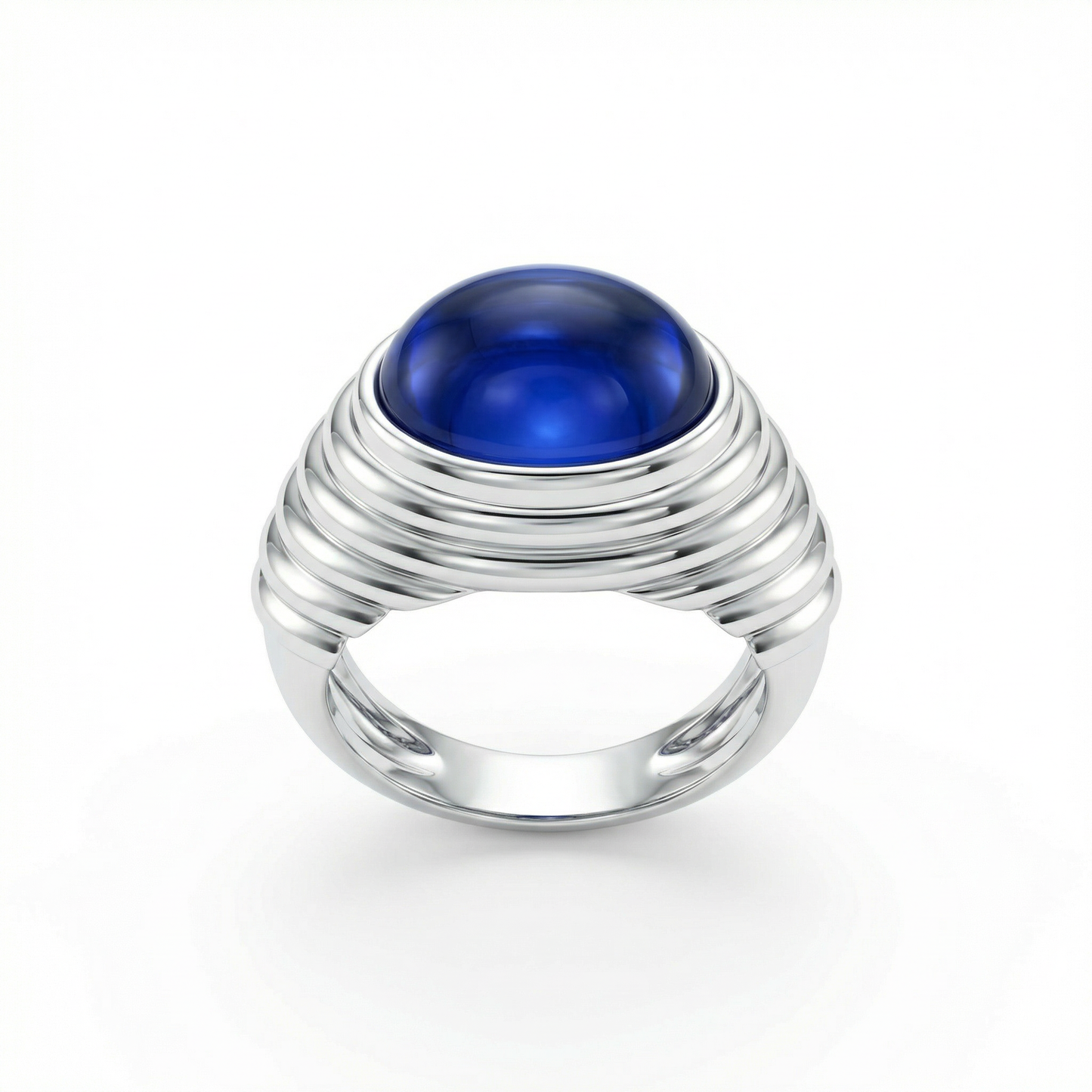 Velara Cabochon Ring – Blue Sapphire