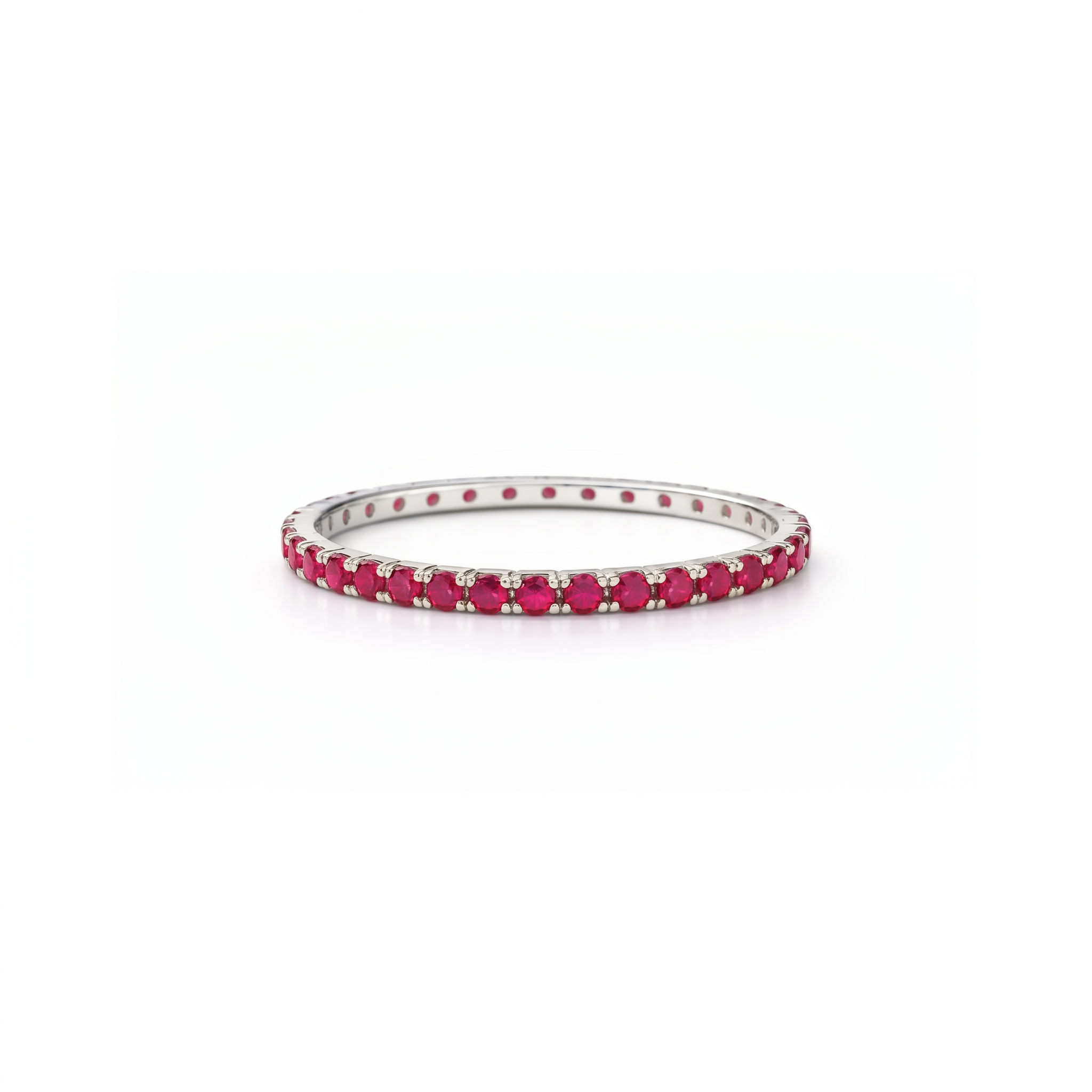 Linea Mini Ring – Red Ruby