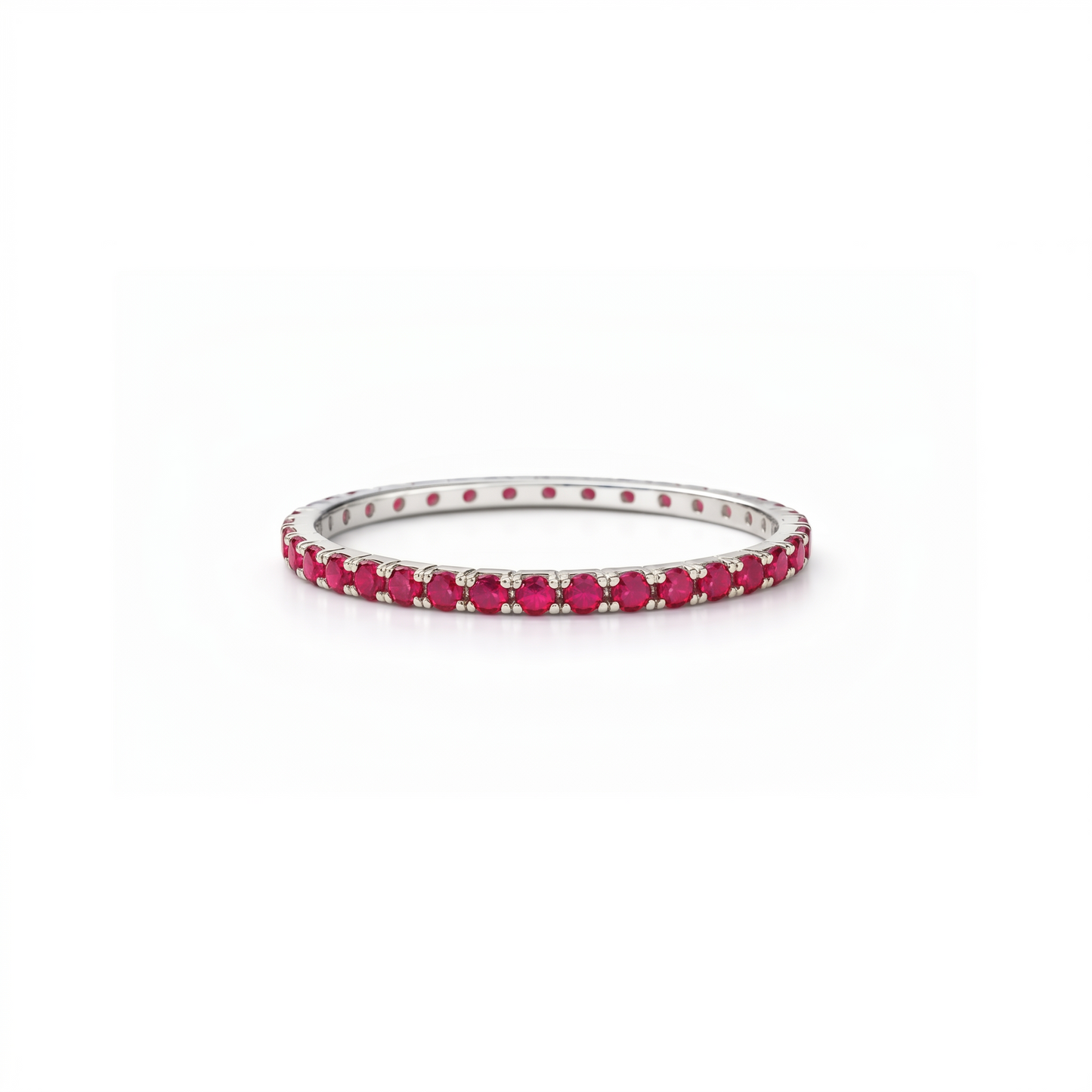 Linea Mini Ring – Red Ruby