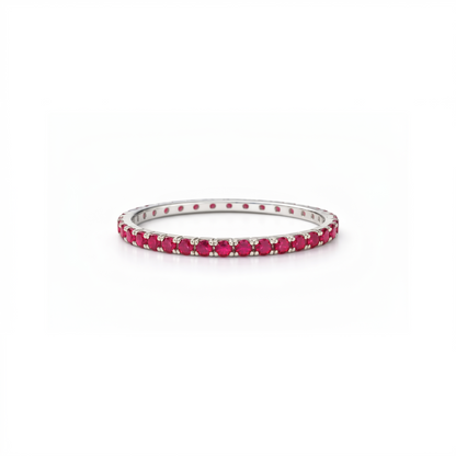 Linea Mini Ring – Red Ruby