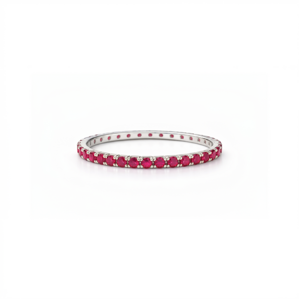 Linea Mini Ring – Red Ruby