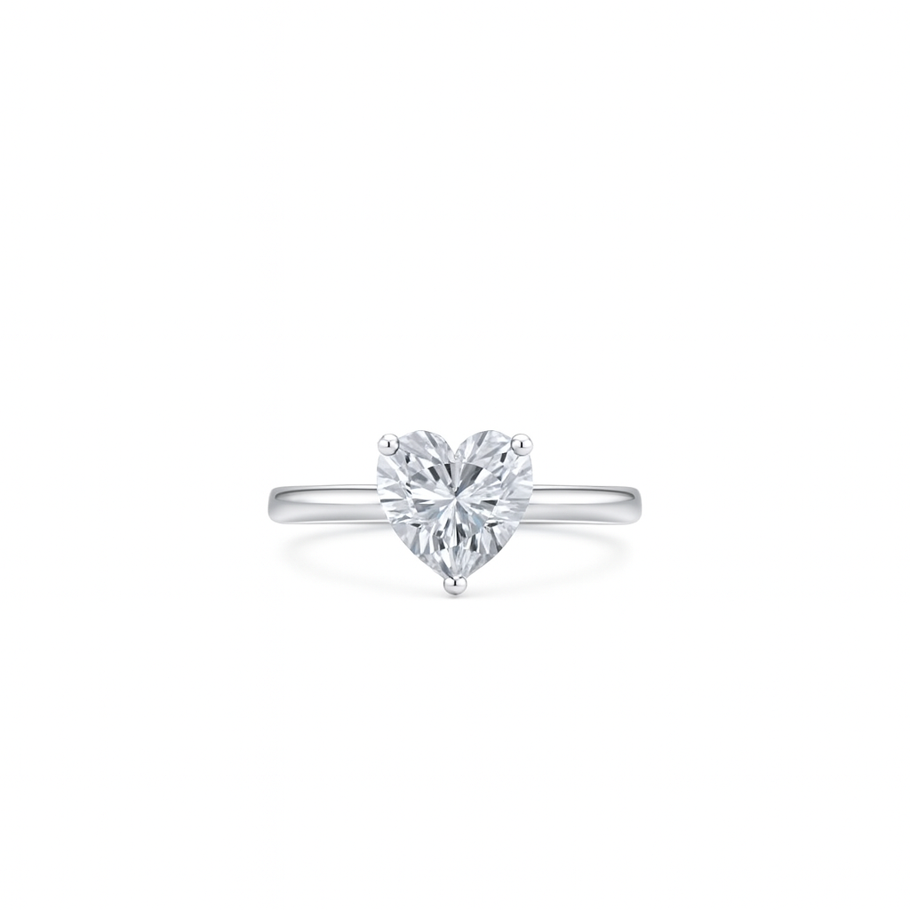 Amore Solitaire Ring – White Diamond