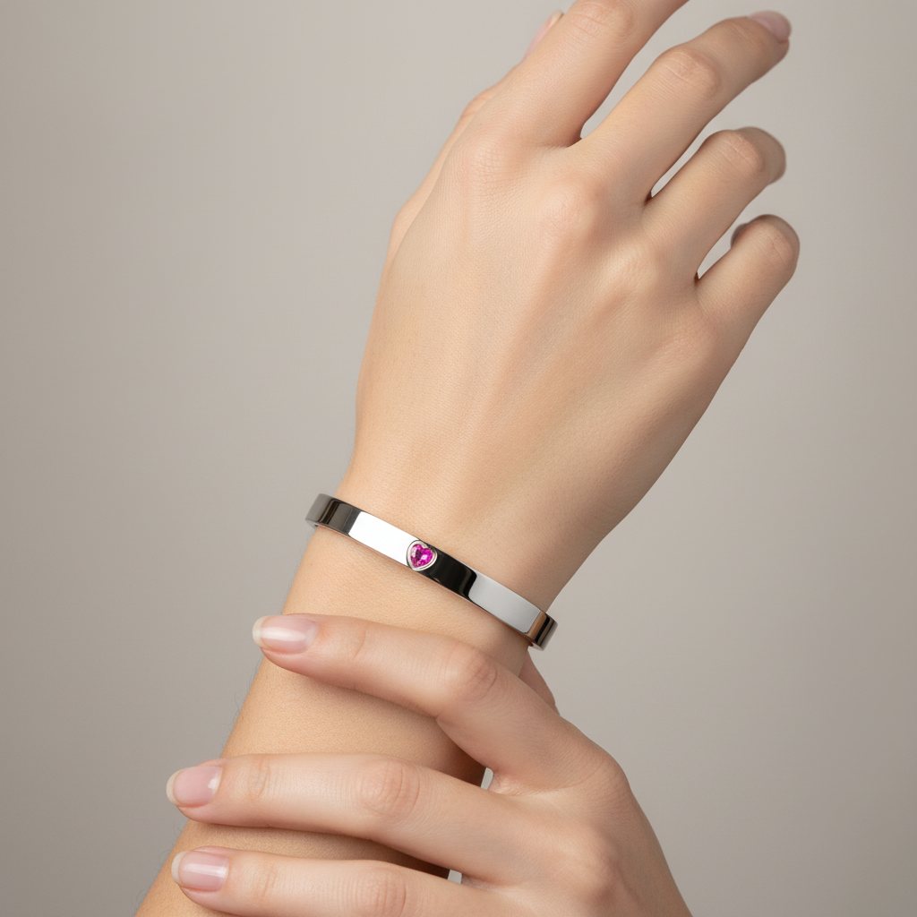 Amore Uno Elemental Bangle – White Diamond