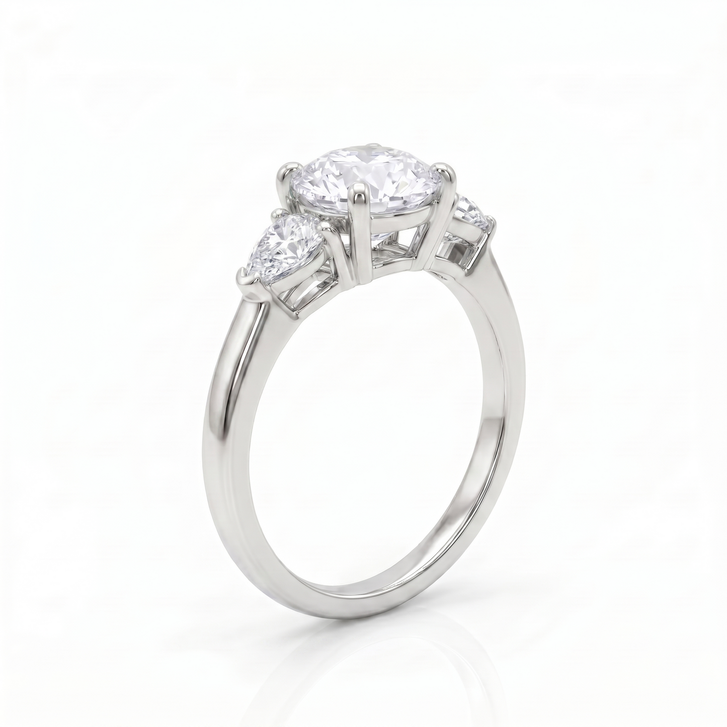 Juno Trio Ring – Deep Red Garnet