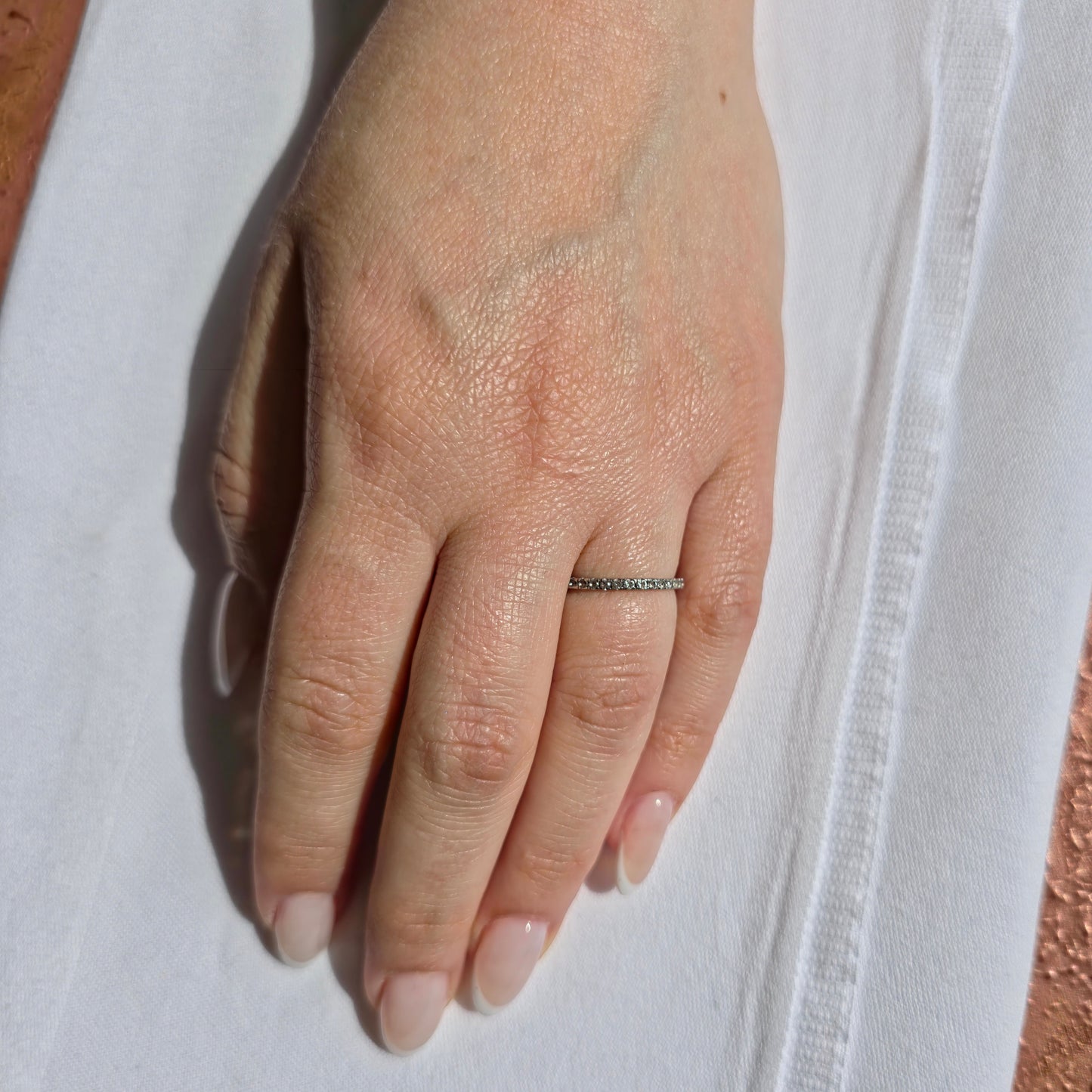Linea Mini Ring – Light Blue Aquamarine