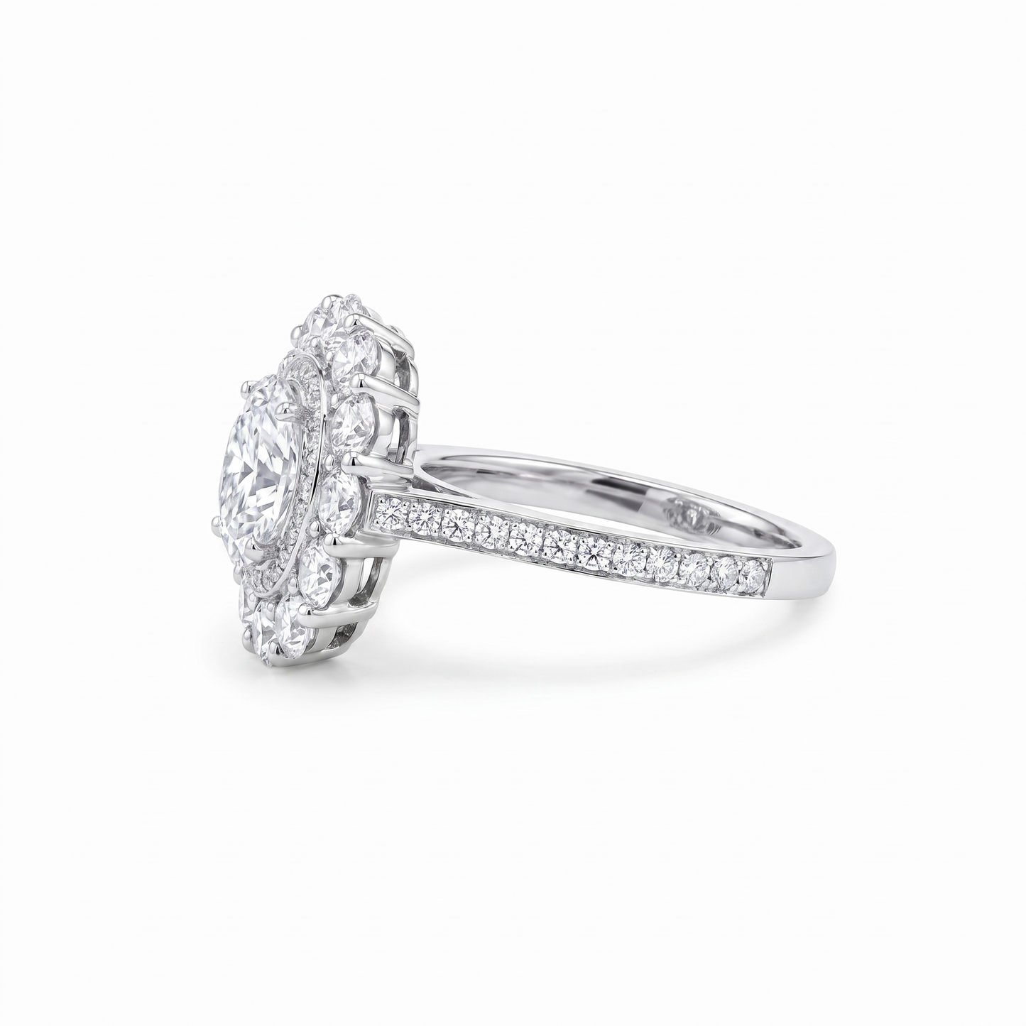 Velara Double Halo Ring – White Diamond