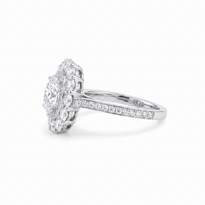 Velara Double Halo Ring – White Diamond