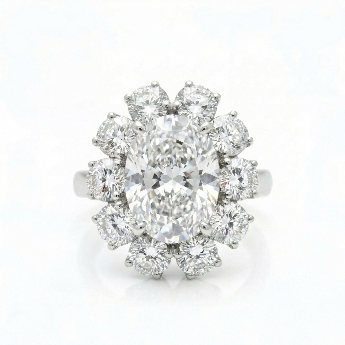 Velara Grand Halo Ring – White Diamond