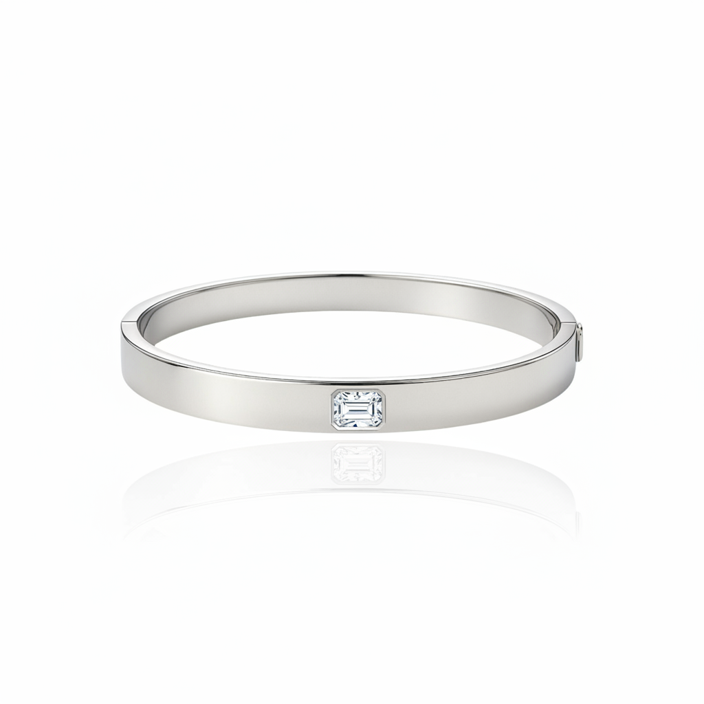 Nexus Uno Elemental Bangle – White Diamond