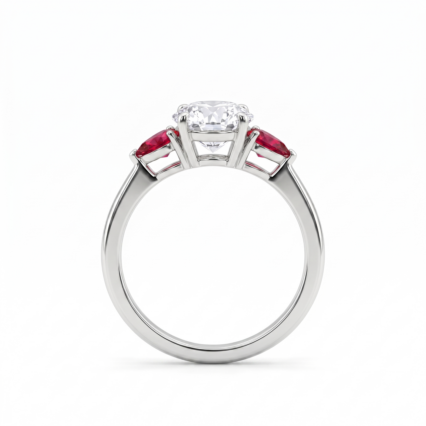 Juno Trio Ring – Red Ruby