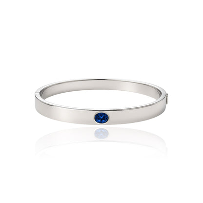 Velara Uno Elemental Bangle – Blue Sapphire