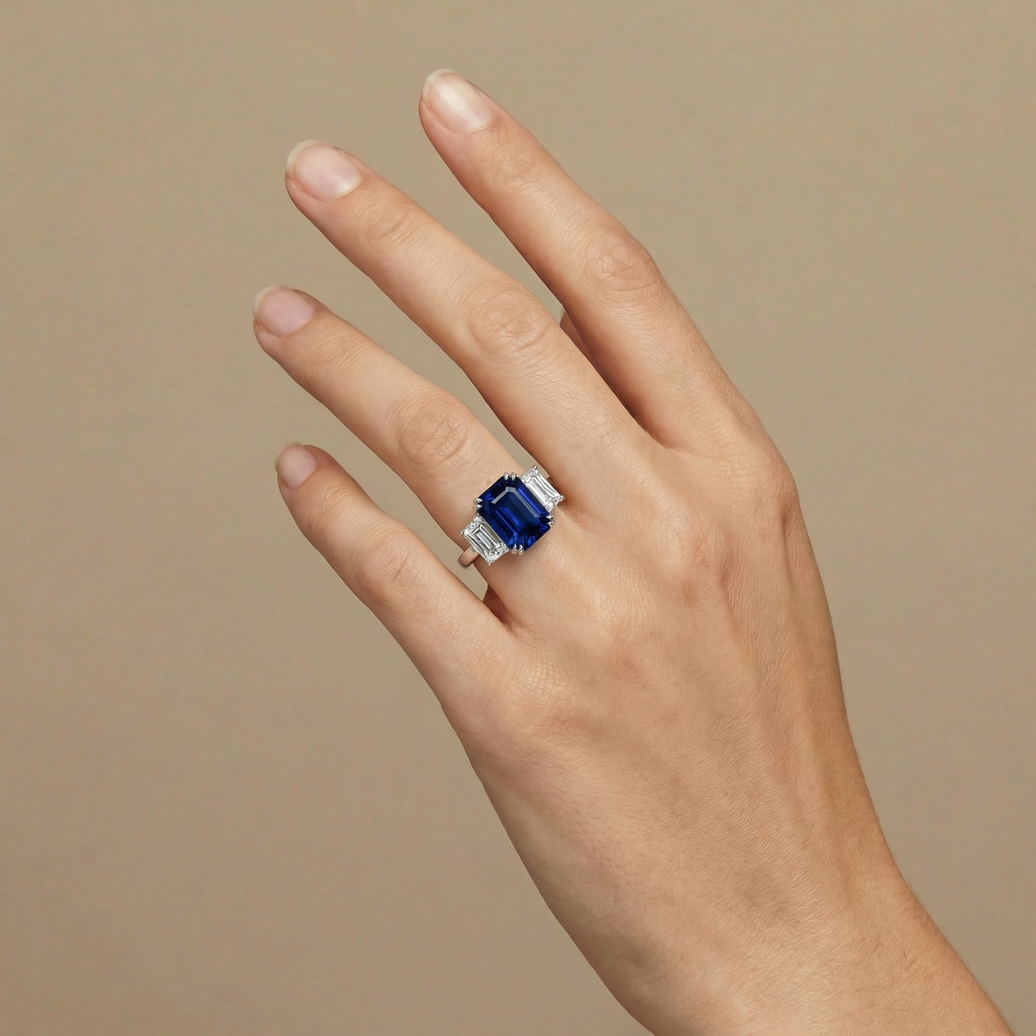 Nexus Trilogy Ring – Blue Sapphire