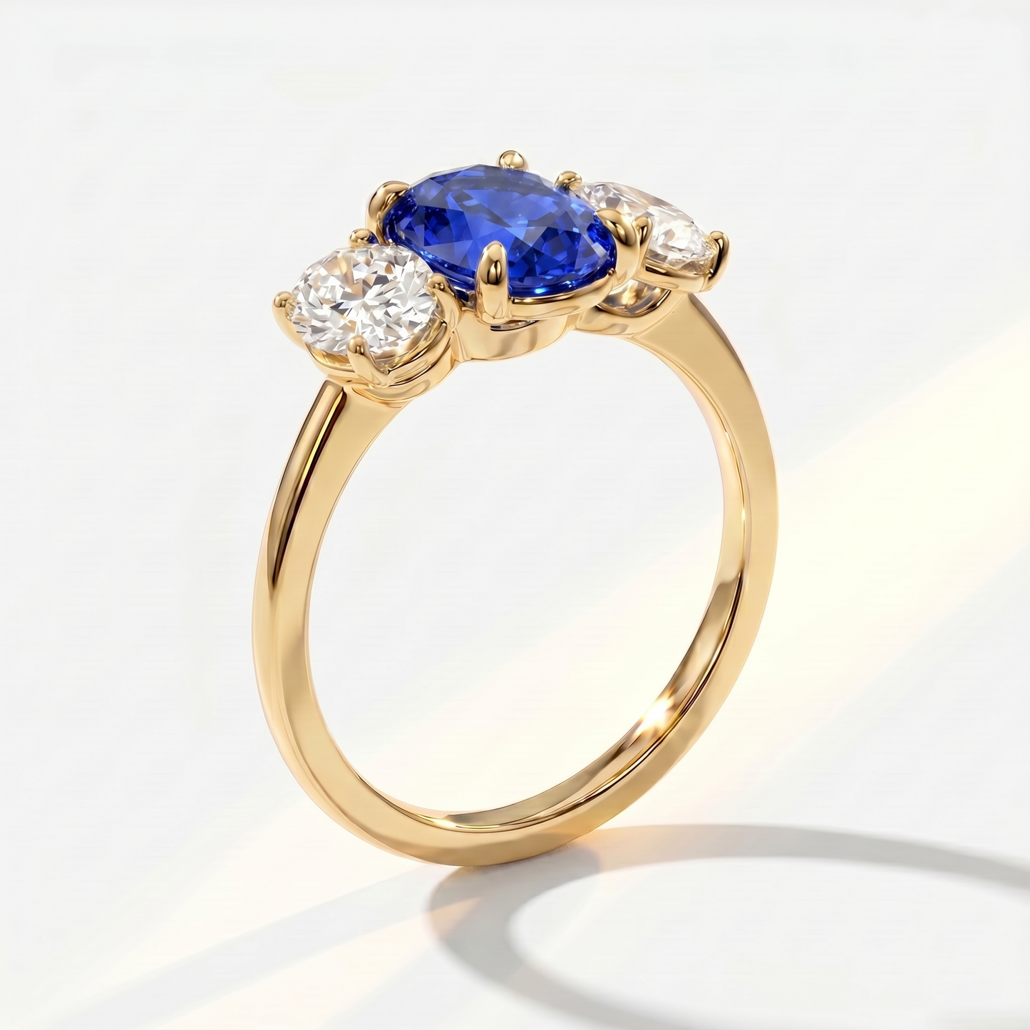 Velara Trilogy Ring – Blue Sapphire