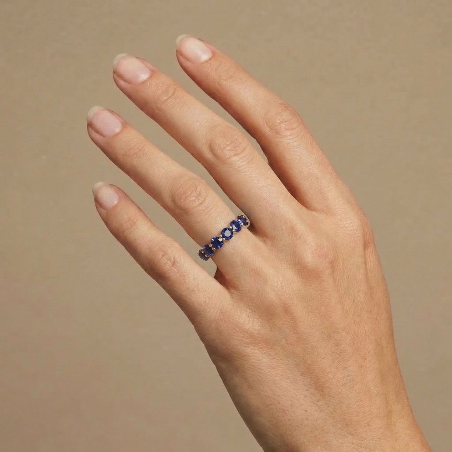 Linea Maxi Ring – Blue Sapphire