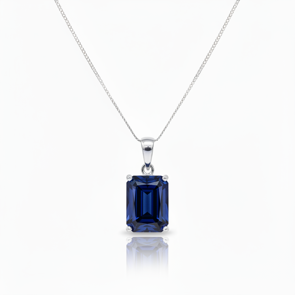 Nexus Statement Pendant – Blue Sapphire