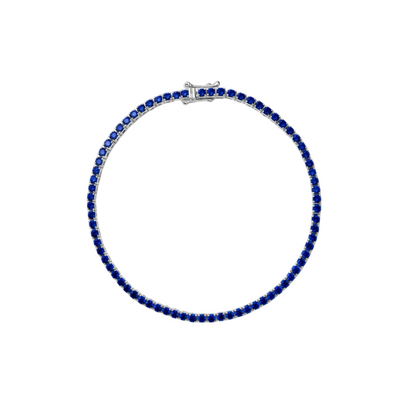Juno Mini Tennis Bracelet – Blue Sapphire