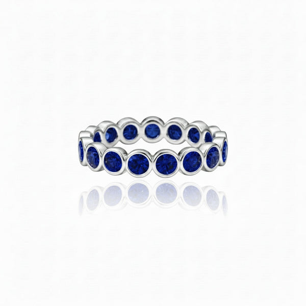 Forma Eternity Ring – Blue Sapphire