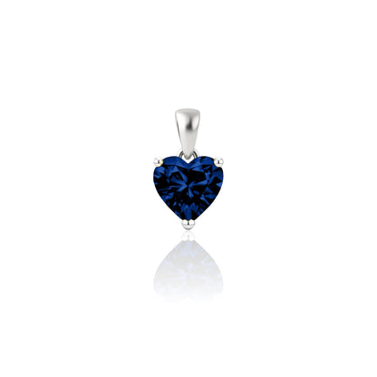 Amore Mini Solitaire Necklace – Blue Sapphire