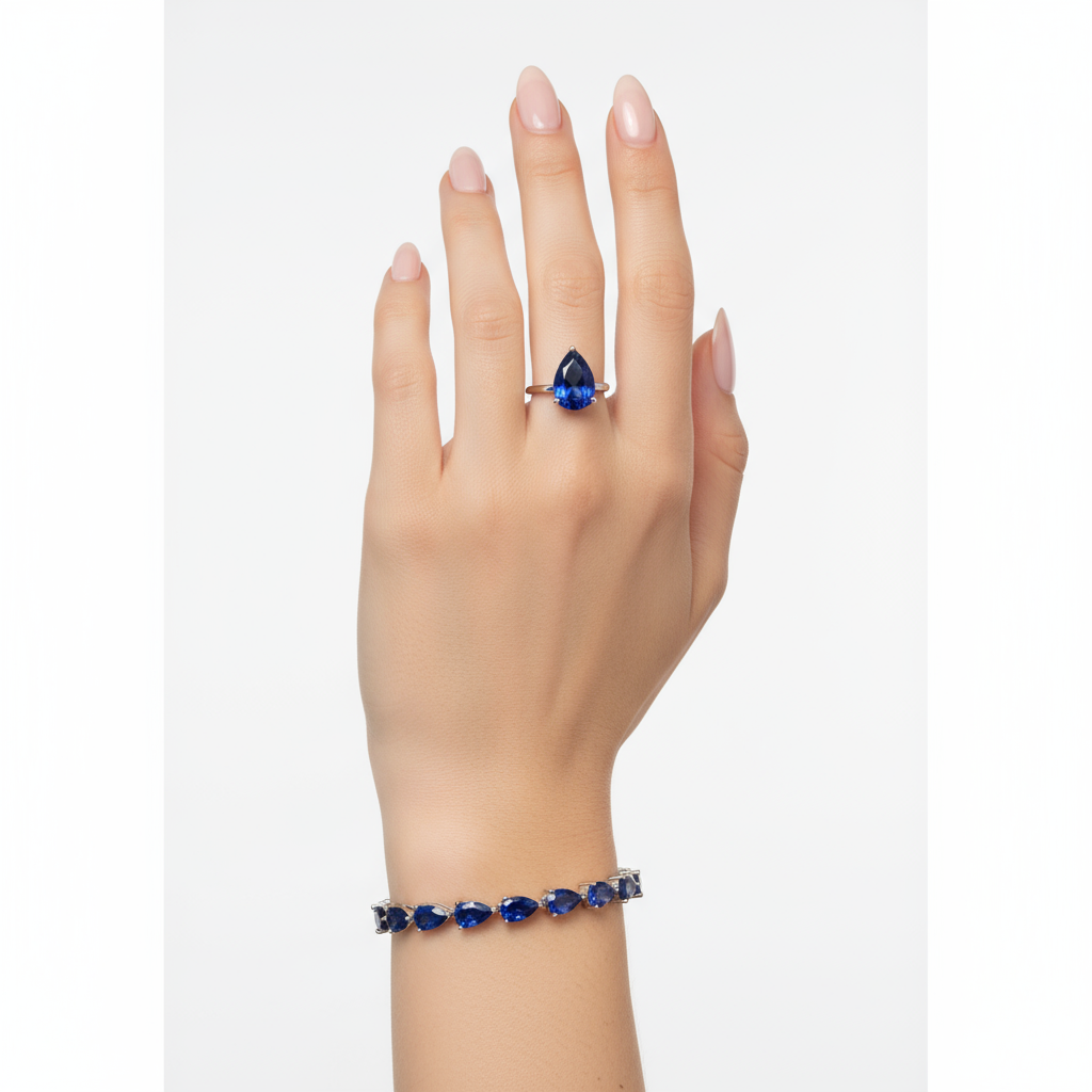 Nova Tennis Bracelet – Blue Sapphire