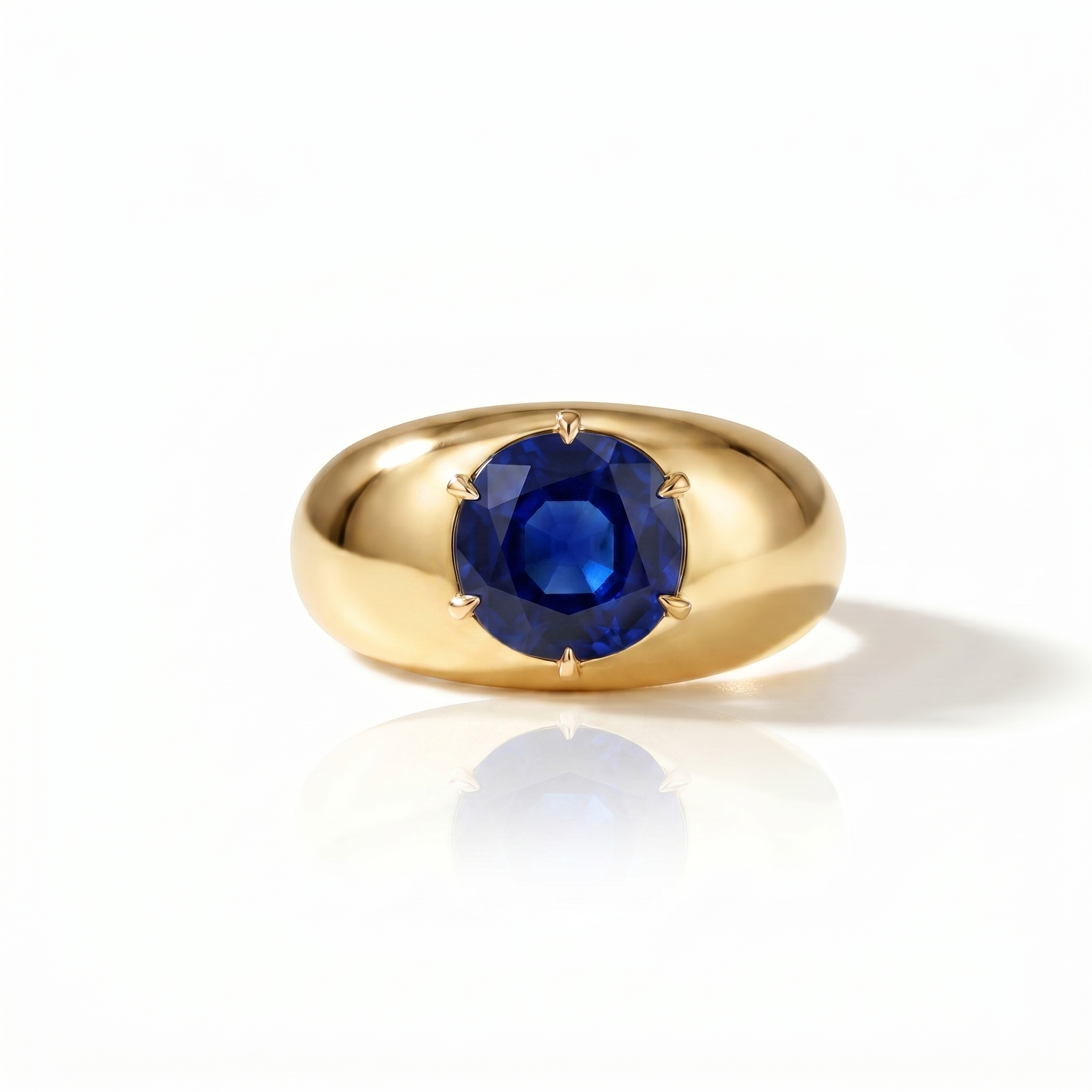 Juno Grand Dome Ring – Blue Sapphire