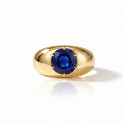 Juno Grand Dome Ring – Blue Sapphire